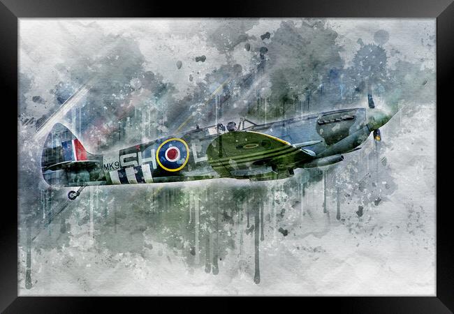 Supermarine Spitfire LF Mk. IXc MK912 Framed Print by J Biggadike