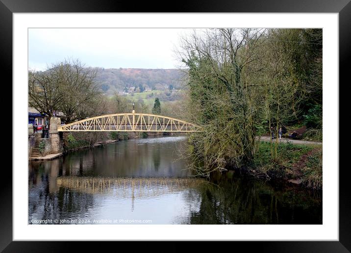 River Derwent. Framed Mounted Print by john hill