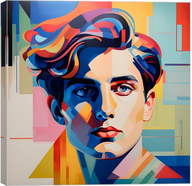 Portrait of young man Canvas Print by Luigi Petro