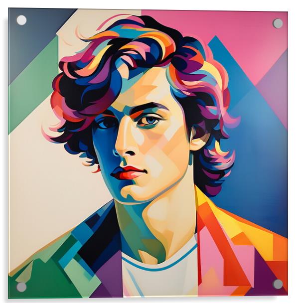 Portrait of young man Acrylic by Luigi Petro