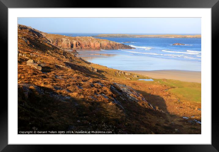 Durness Beach, Sutherland, Highlands, Scotland, UK Framed Mounted Print by Geraint Tellem ARPS