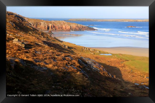 Durness Beach, Sutherland, Highlands, Scotland, UK Framed Print by Geraint Tellem ARPS