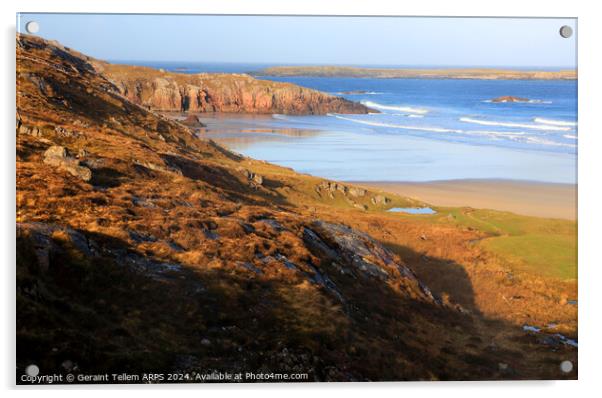 Durness Beach, Sutherland, Highlands, Scotland, UK Acrylic by Geraint Tellem ARPS