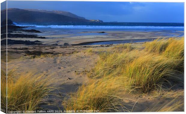 Balnakeil beach, near Durness, Sutherland, northern Scotland Canvas Print by Geraint Tellem ARPS