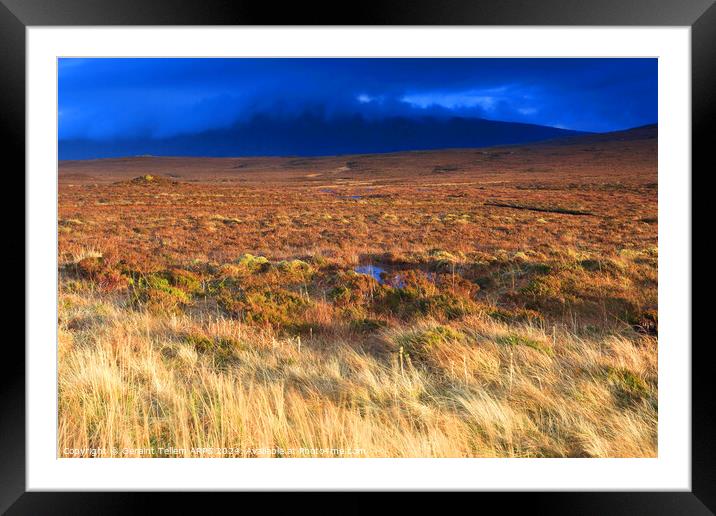 Moorland, Sutherland, Northern Scotland UK Framed Mounted Print by Geraint Tellem ARPS