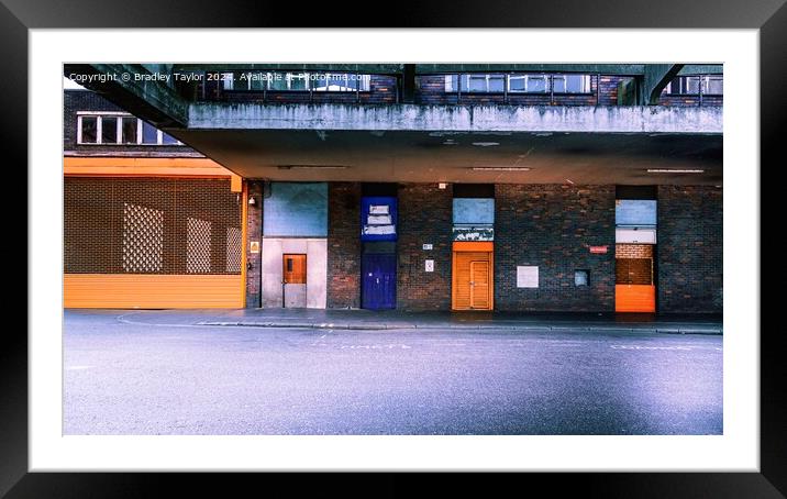 Colourful Doors, London  Framed Mounted Print by Bradley Taylor