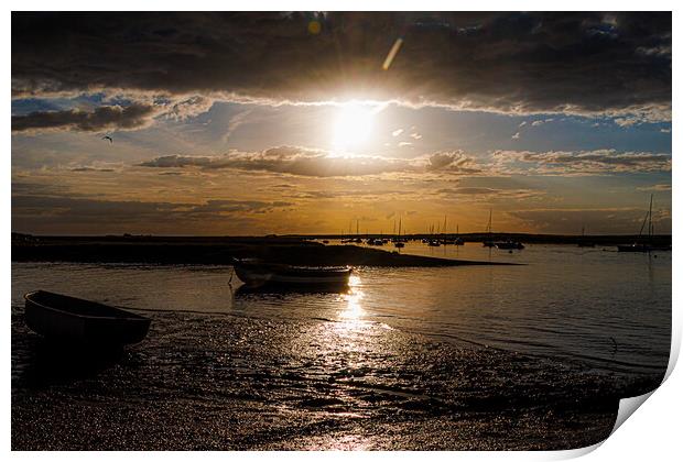 A wall of cloud at Brancaster Staithe  Print by Sam Owen