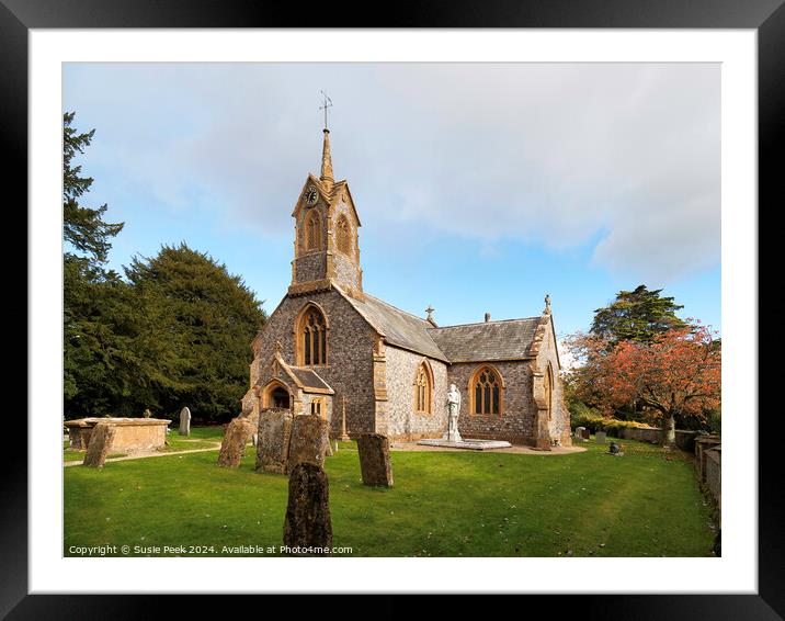 Church of St Thomas Somerset Framed Mounted Print by Susie Peek