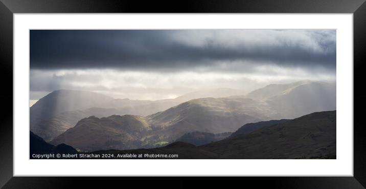 Lake district view Framed Mounted Print by Robert Strachan