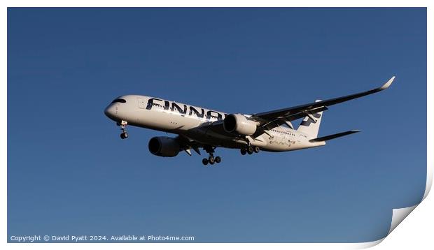 Finnair Airbus A350 Panorama Print by David Pyatt