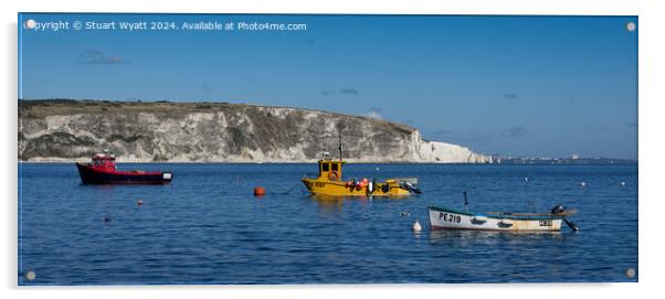 Swanage Bay Acrylic by Stuart Wyatt