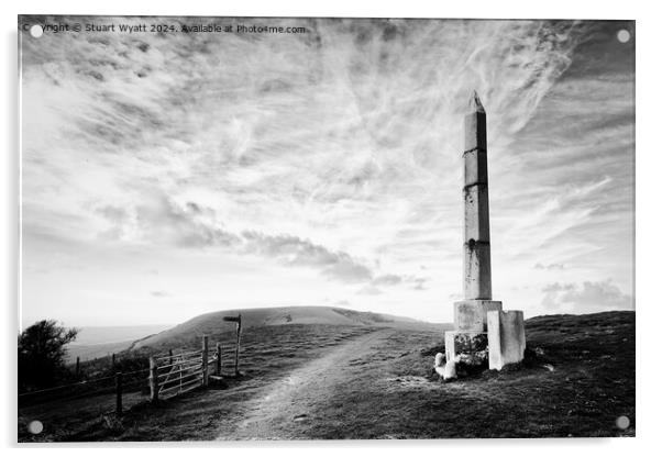 Swanage: Ulwell Obelisk Acrylic by Stuart Wyatt