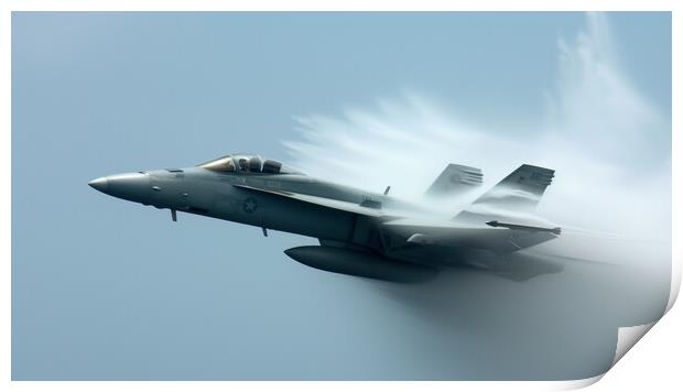 F-18 Hornet Print by Bahadir Yeniceri