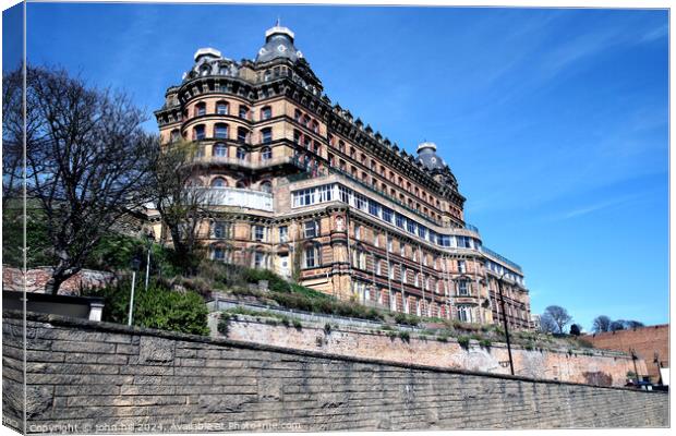 The Grand hotel, Scarborough. Canvas Print by john hill