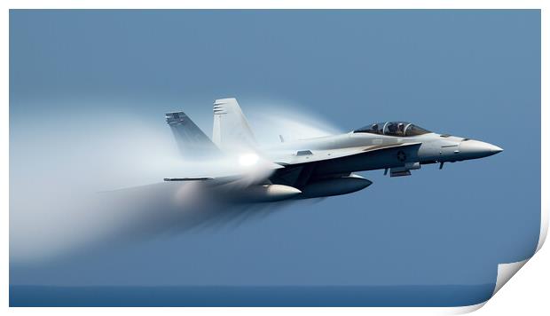 F-18 Hornet Print by Bahadir Yeniceri