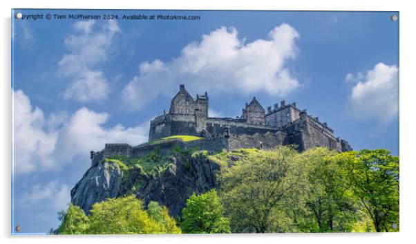 Edinburgh Castle Acrylic by Tom McPherson