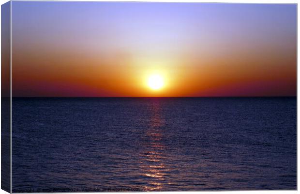 Aegean dawn near Kos 1 Canvas Print by Paul Boizot