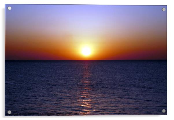 Aegean dawn near Kos 1 Acrylic by Paul Boizot