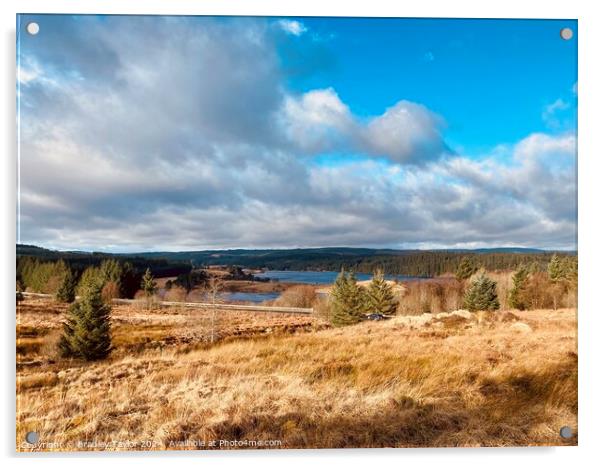 Kielder Water Reservoir, Northumberland Acrylic by Bradley Taylor