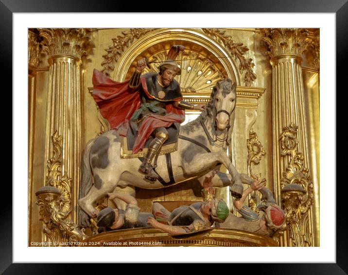 St James Matamoros - Burgos Framed Mounted Print by Laszlo Konya