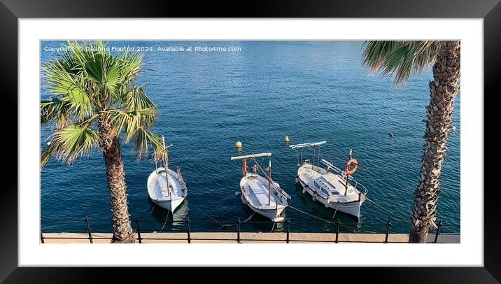 Three Dinghies at Rest  Framed Mounted Print by Deanne Flouton