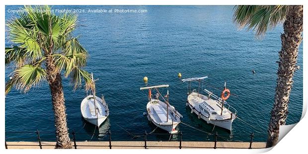 Three Dinghies at Rest  Print by Deanne Flouton