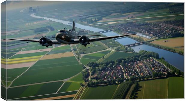 DC 3 Dakota Canvas Print by Airborne Images