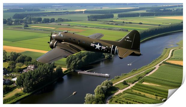 DC 3 Dakota Print by Airborne Images