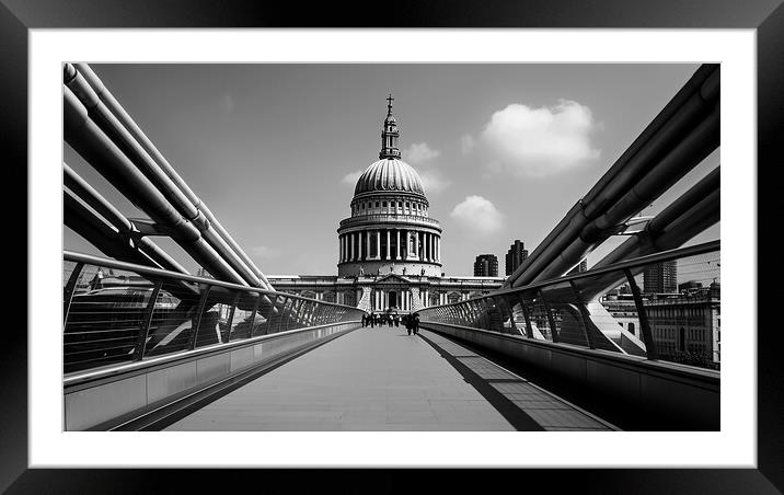 St Pauls Cathedral Framed Mounted Print by Steve Smith