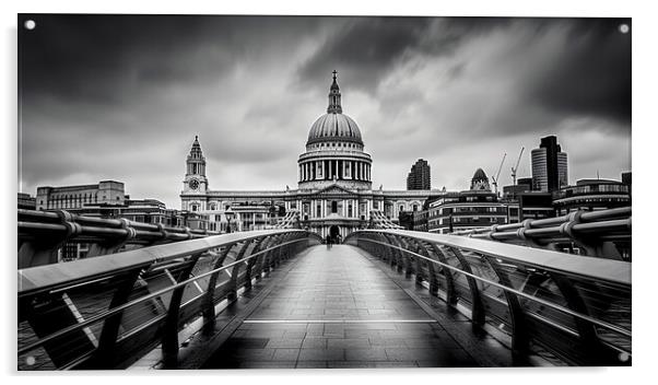 St Pauls Cathedral Acrylic by Steve Smith