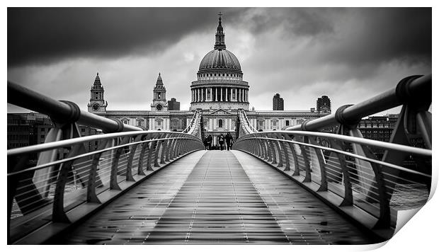St Pauls Cathedral Print by Steve Smith