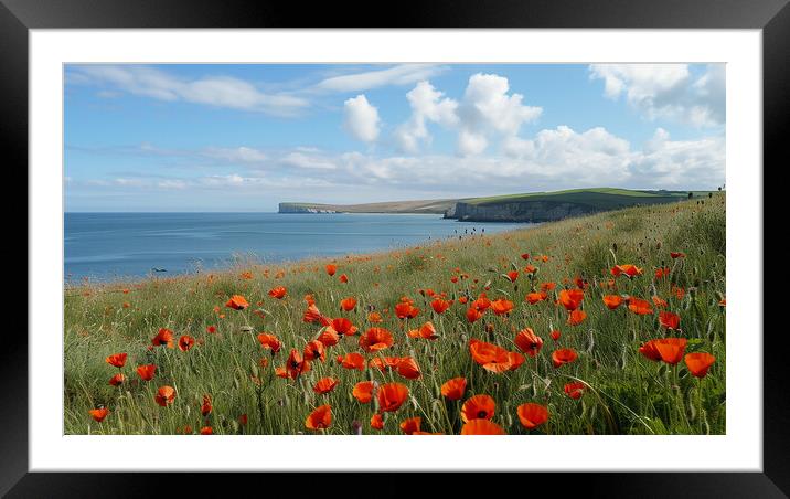 Poppy Field Framed Mounted Print by Airborne Images