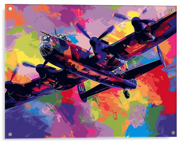 Lancaster Bomber Art Acrylic by Airborne Images