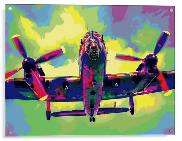 Lancaster Bomber Art Acrylic by Airborne Images