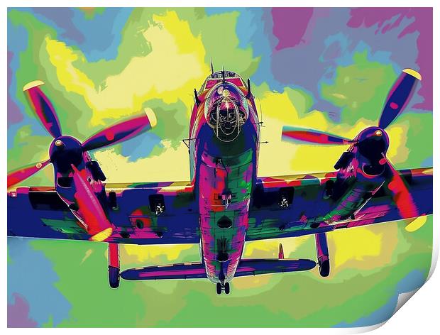 Lancaster Bomber Art Print by Airborne Images