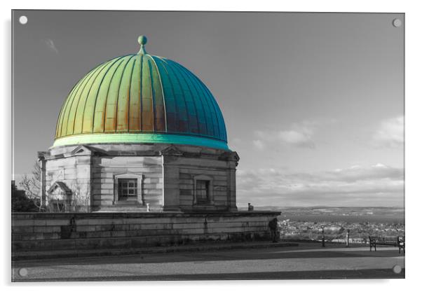 City Observatory Edinburgh  Acrylic by Alison Chambers