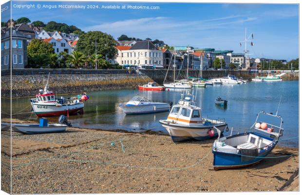 South Beach Marina in St Peter Port, Guernsey Canvas Print by Angus McComiskey