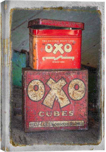 oxo tins Canvas Print by Alan Tunnicliffe