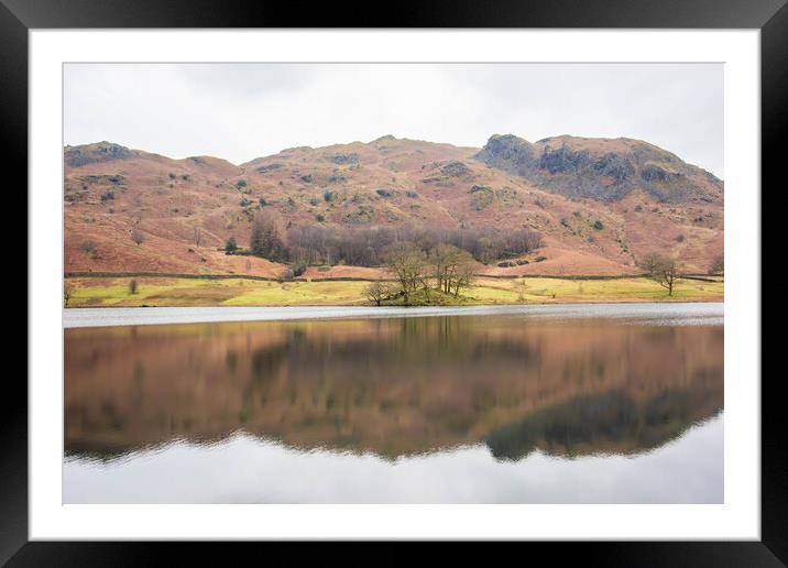 Rydal Water, Lake District Framed Mounted Print by Graham Custance