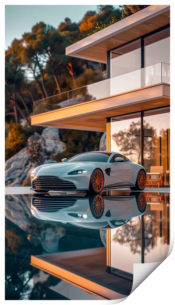 Aston Martin DB9 Print by T2 