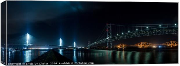 Forth Bridges Canvas Print by Shots by j0kster 