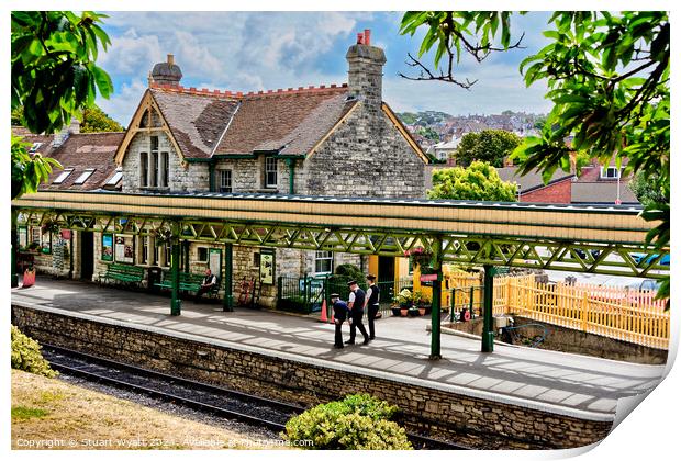 Swanage Railway Station Print by Stuart Wyatt