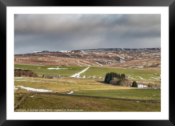 Langdon Beck and Harthope Bank, Teesdale Framed Mounted Print by Richard Laidler