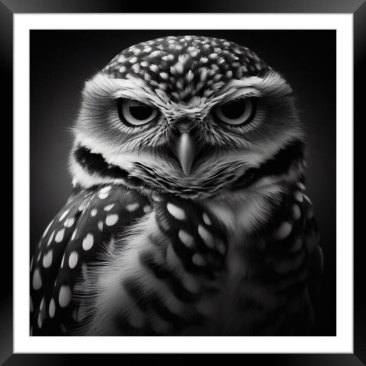 Burrowing Owl Framed Mounted Print by Scott Anderson