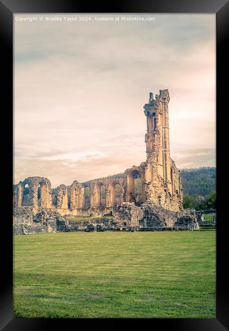Ruins of Byland Abbey, North Yorkshire Framed Print by Bradley Taylor