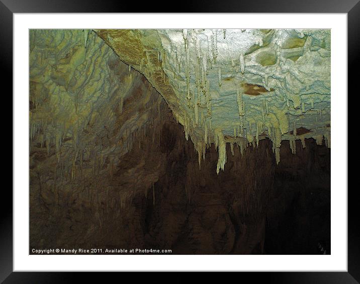 Stalactites Framed Mounted Print by Mandy Rice