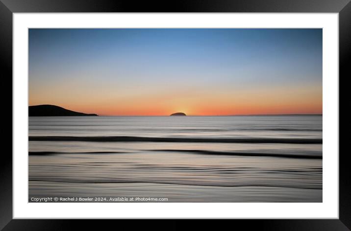 Sunset Sea Framed Mounted Print by RJ Bowler