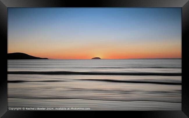 Sunset Sea Framed Print by RJ Bowler