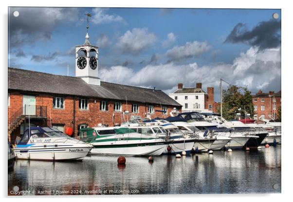 Boats in the Marina at Stourport-on-Severn (Colour Acrylic by RJ Bowler
