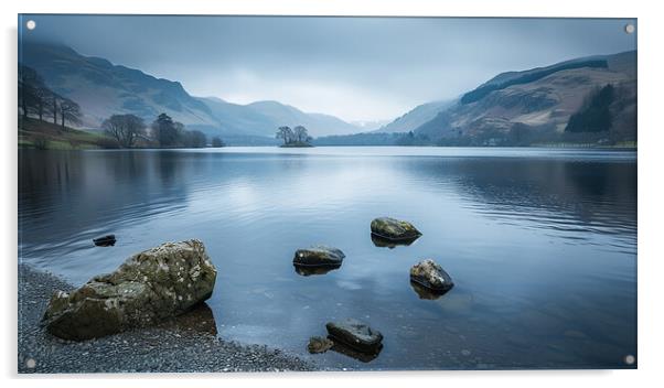 Ullswater Lake District Acrylic by Steve Smith